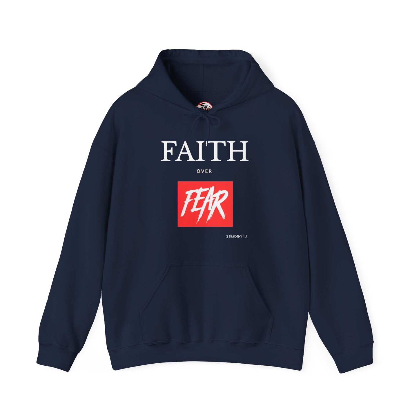 "Faith Over Fear" Inspirational Pullover Hoodie