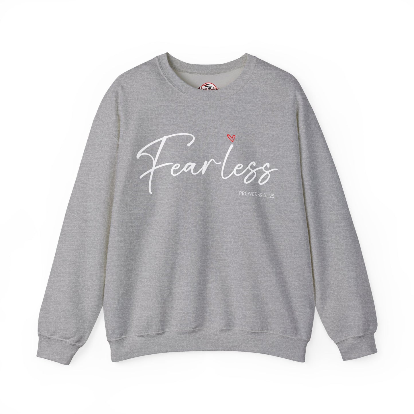 "Fearless" Inspirational Crewneck Sweatshirt — (Proverbs 31)
