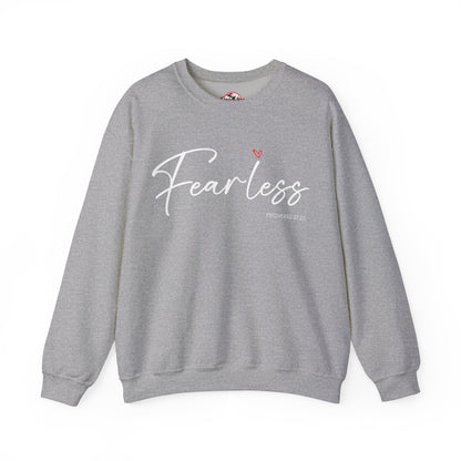 "Fearless" Inspirational Crewneck Sweatshirt — (Proverbs 31)