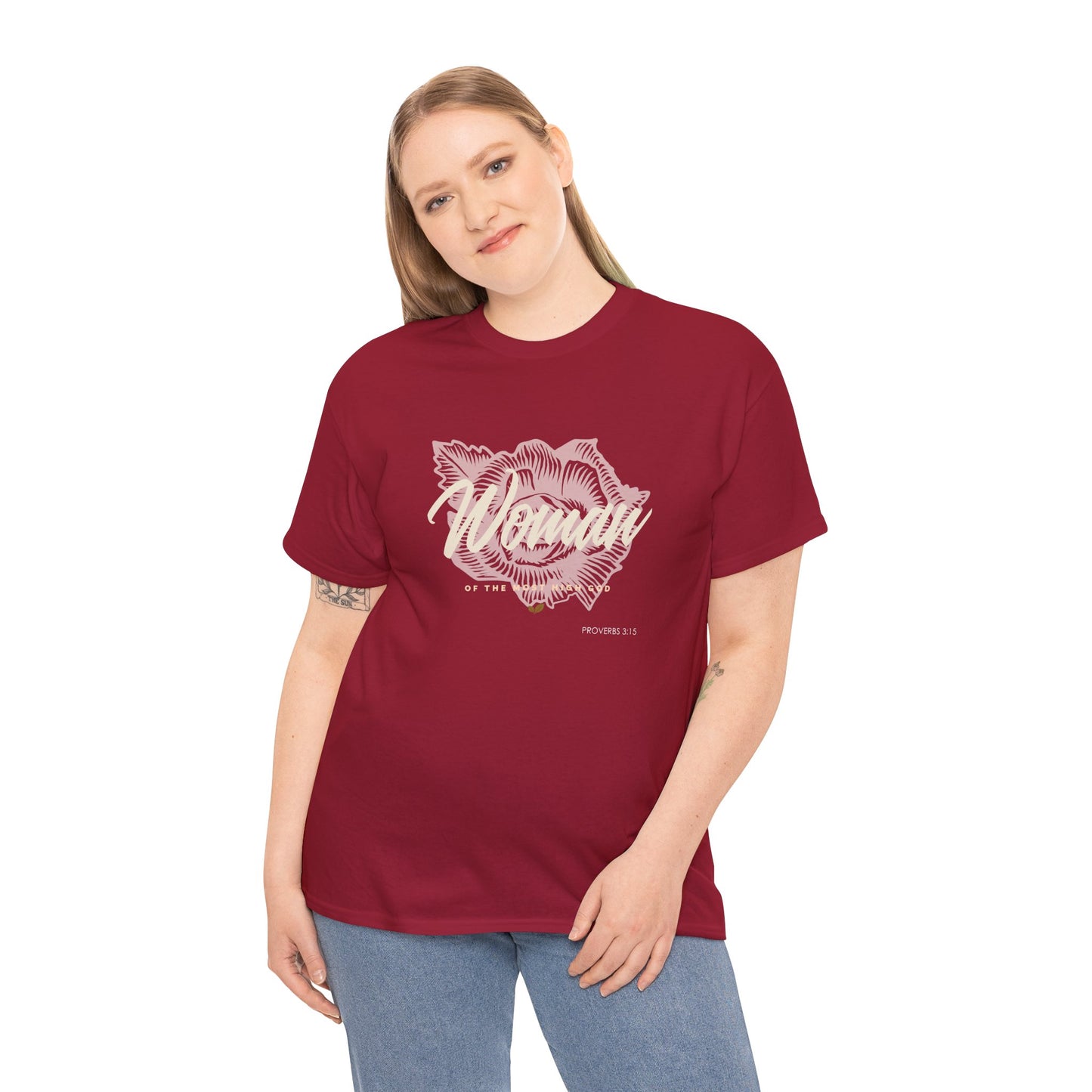 Woman of the Most High God Women's Heavy Cotton Tee