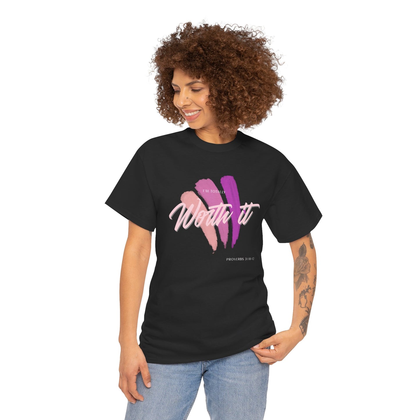 "Totally Worth It" Women's Motivational Graphic T‑Shirt