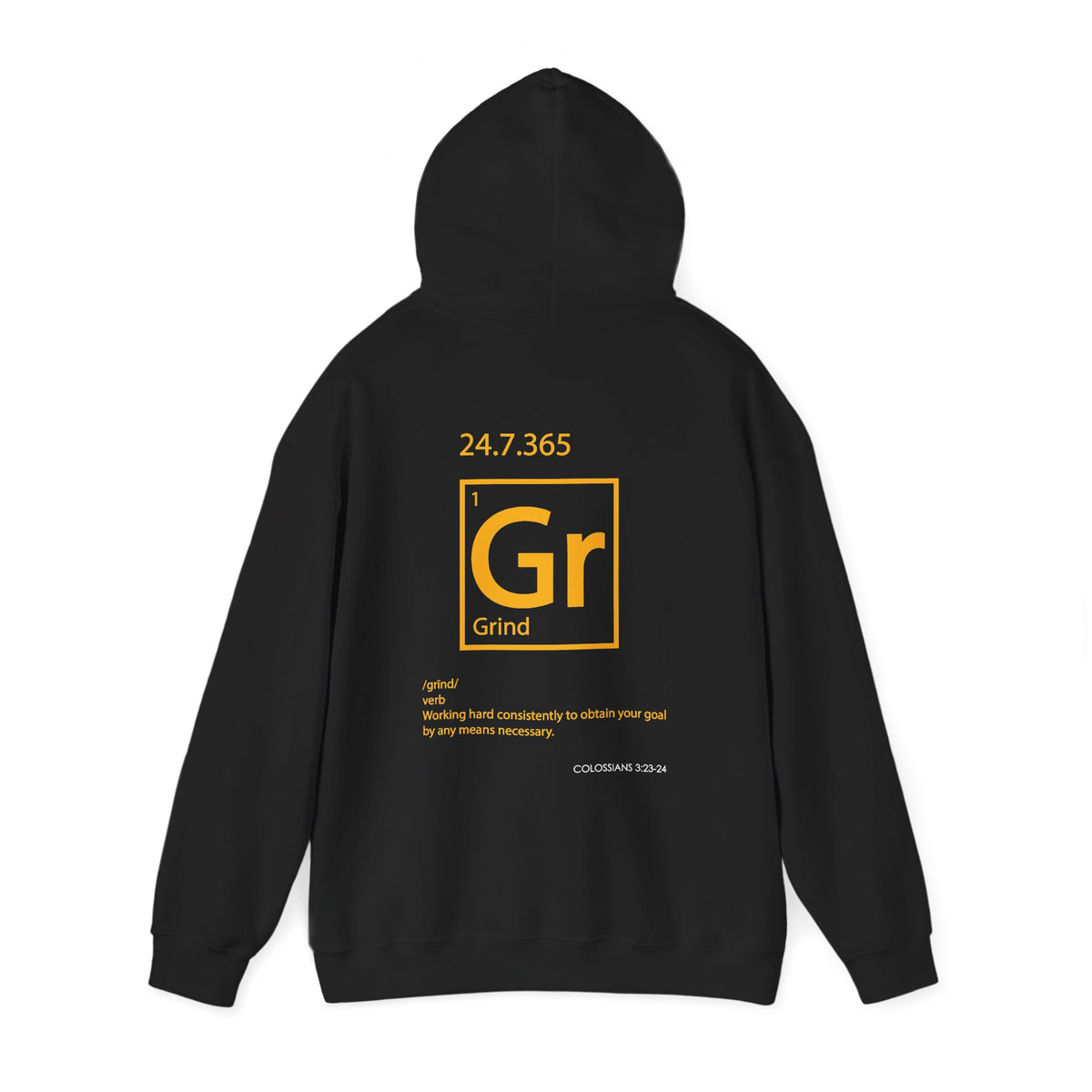 "Grind" Motivational Unisex Pullover Hoodie
