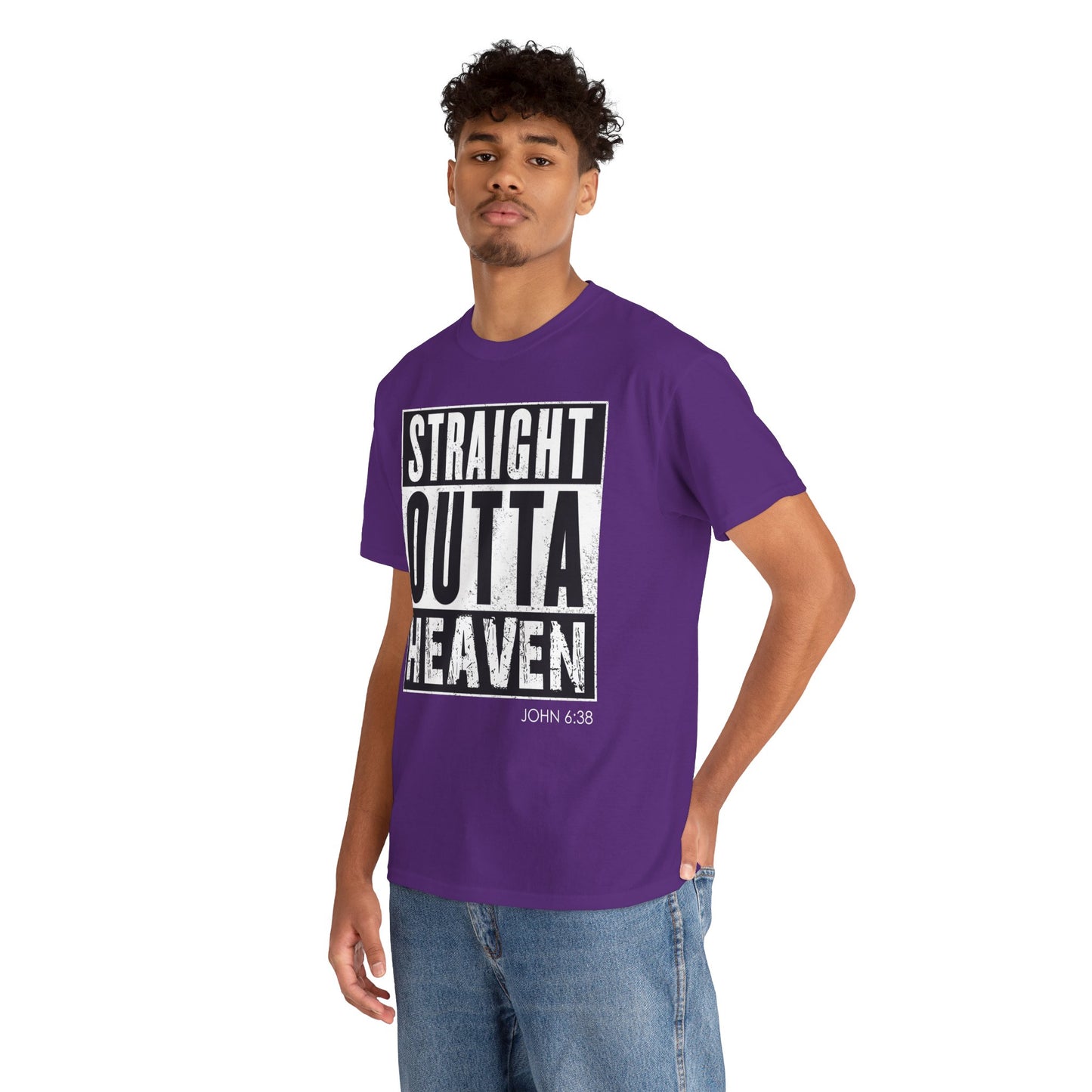 Straight Outta Heaven Unisex Inspirational Graphic T-Shirt
