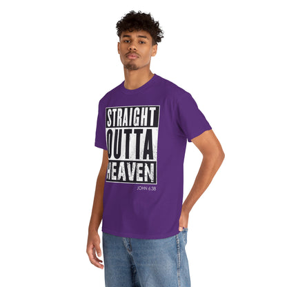 Straight Outta Heaven Unisex Inspirational Graphic T-Shirt