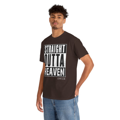 Straight Outta Heaven Unisex Inspirational Graphic T-Shirt