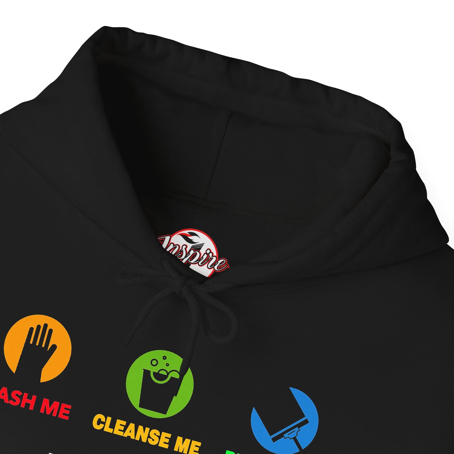 "Wash, Cleanse, Restore" Inspirational Faith-Based Hoodie