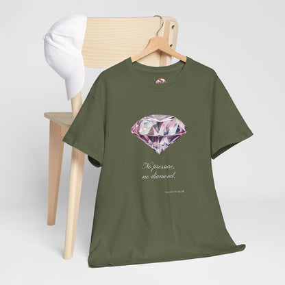 "No Pressure, No Diamond" Women's Inspirational Graphic T-Shirt
