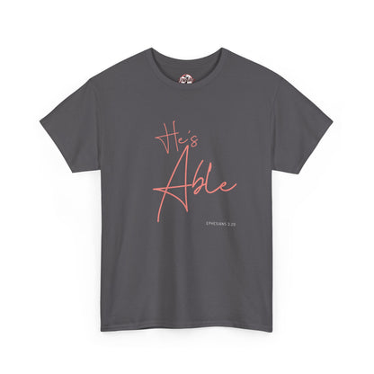 "He's Able" Women's Inspirational T-Shirt