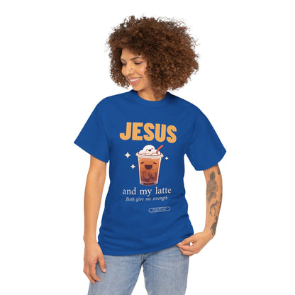 “Jesus and My Latte” Faith & Coffee Unisex Graphic Tee