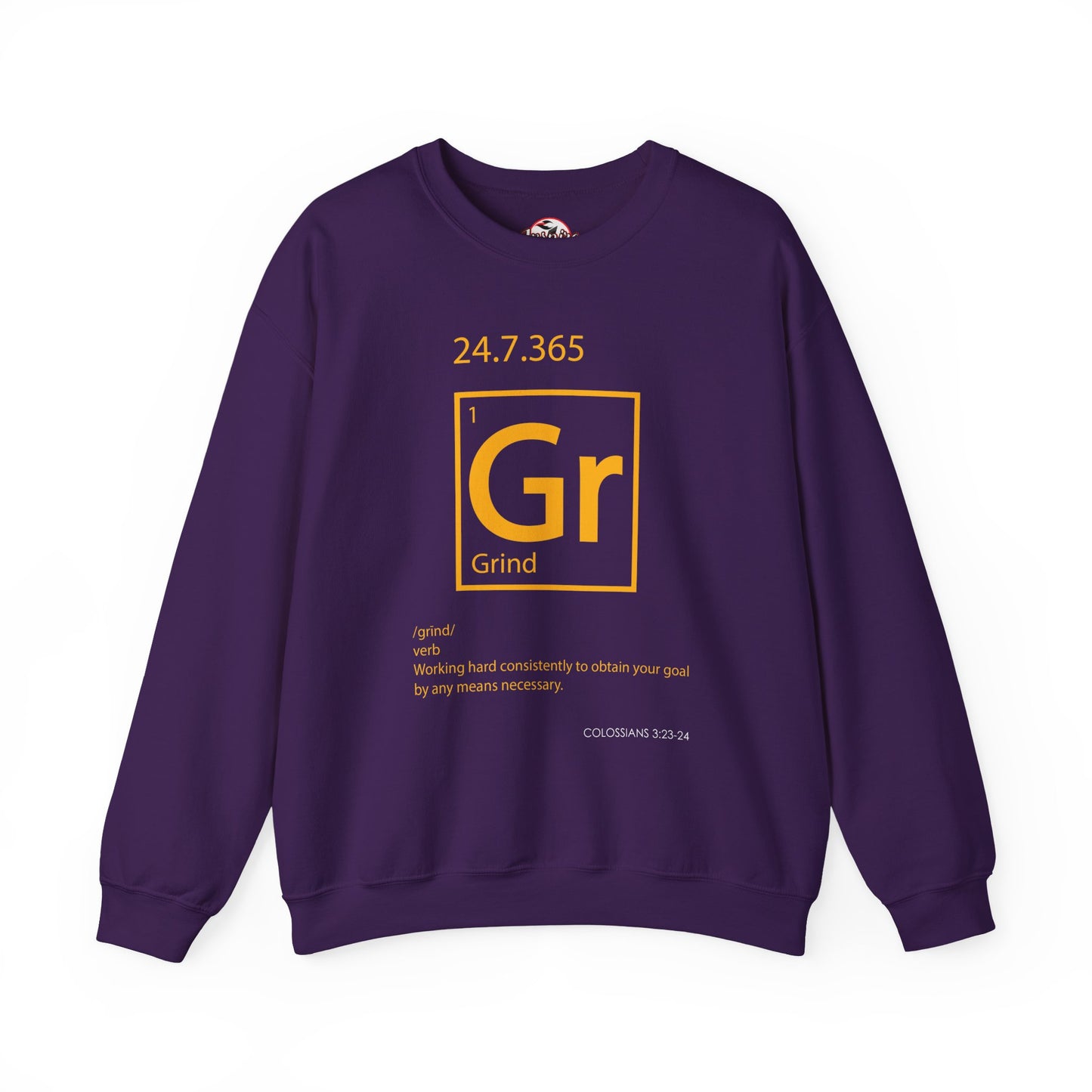 Grind 24/7/365 Motivational Element Crewneck Sweatshirt