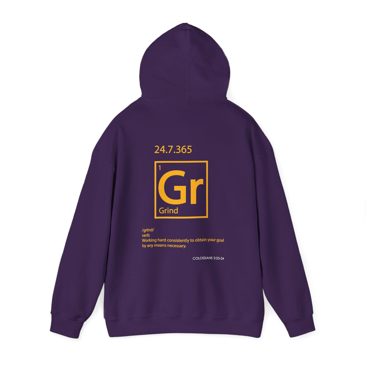 "Grind" Motivational Unisex Pullover Hoodie