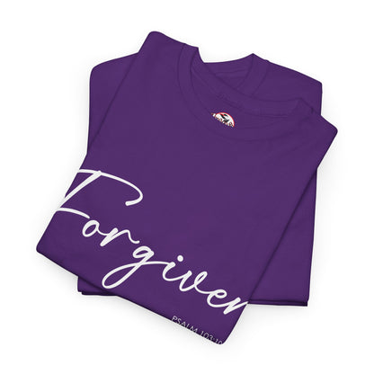 "Forgiven" Womens Christian Faith T-Shirt