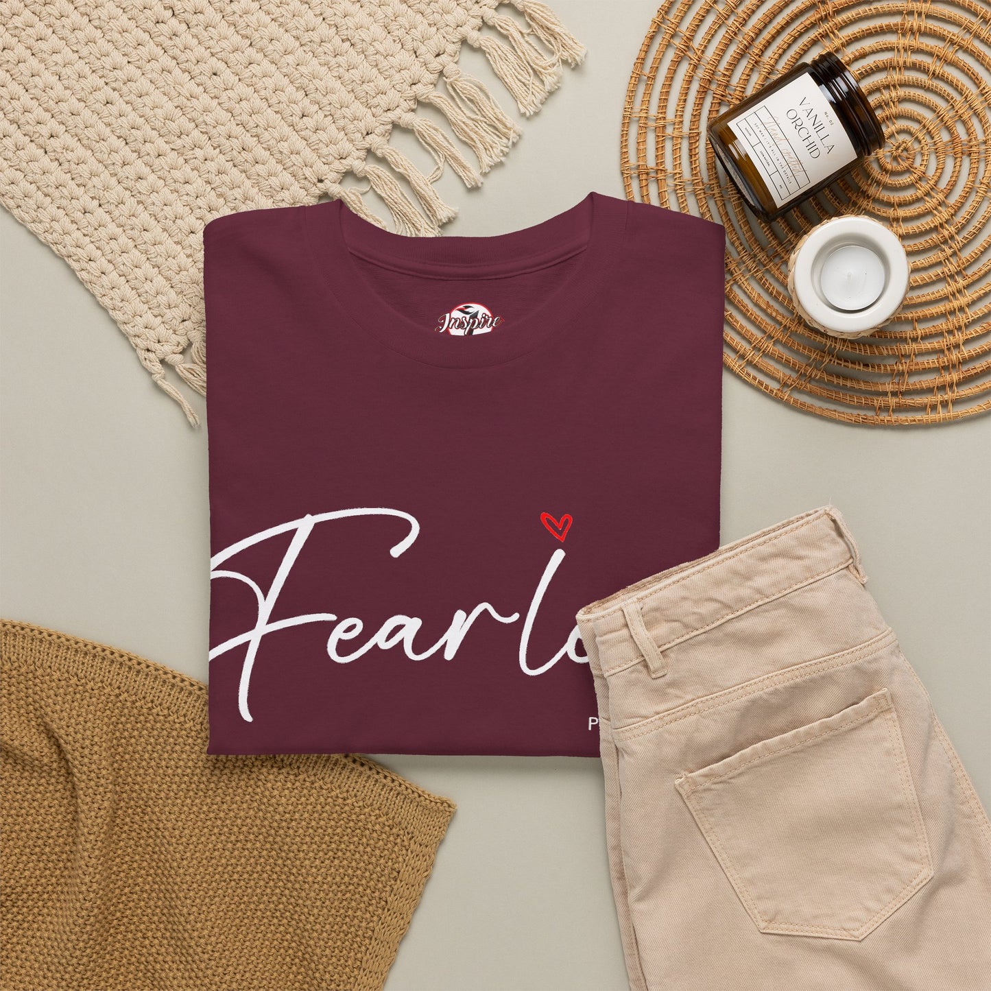 "Fearless" Inspirational Graphic T-Shirt