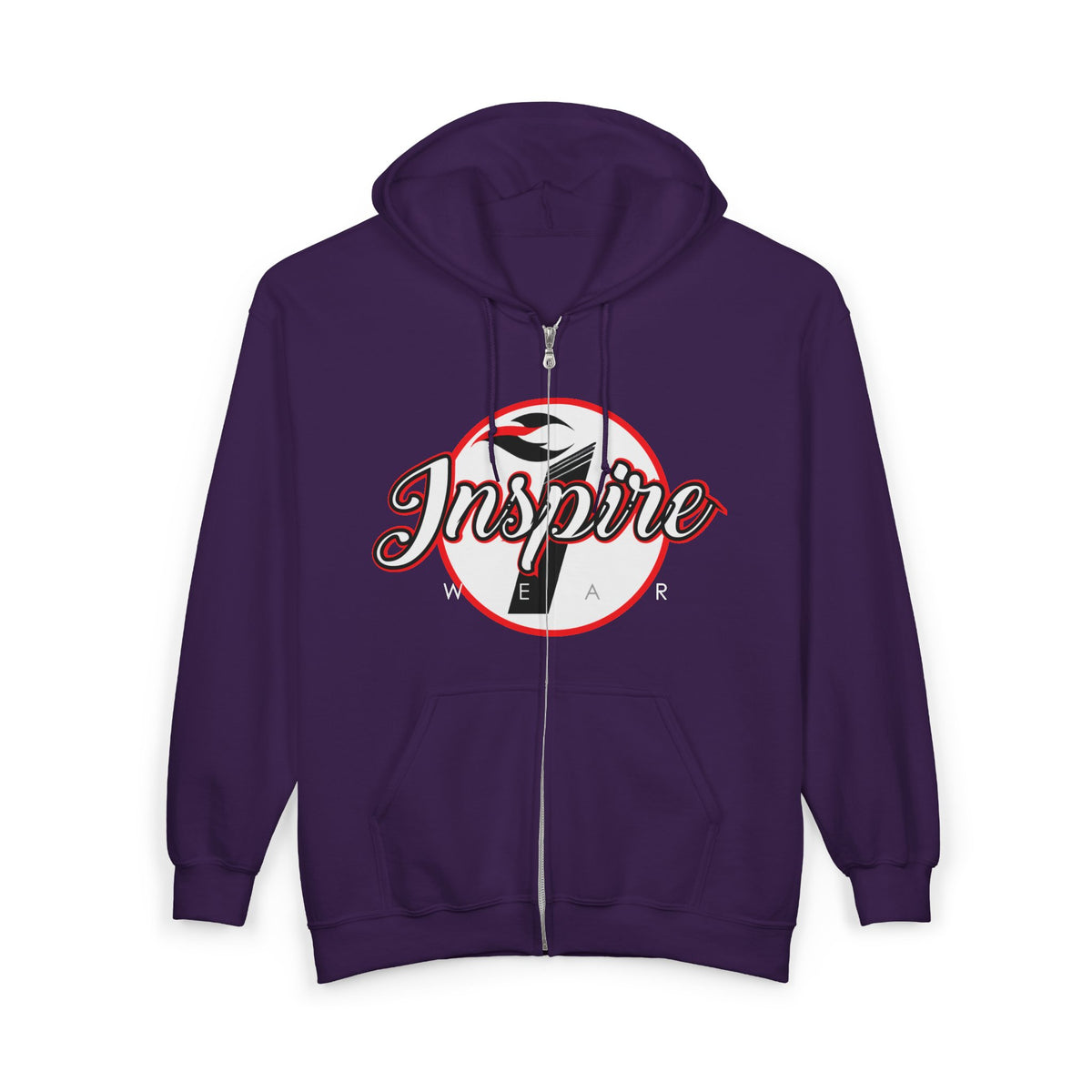 Inspire Logo Motivational Full Zip Hoodie