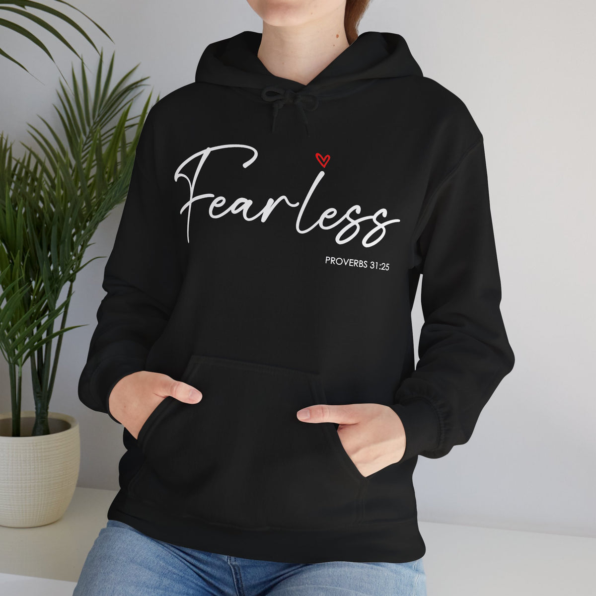 "Fearless" Inspirational Pullover Hoodie