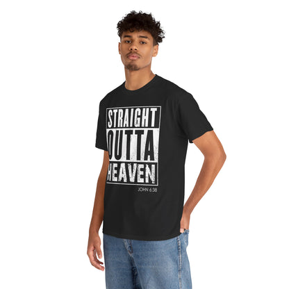 Straight Outta Heaven Unisex Inspirational Graphic T-Shirt