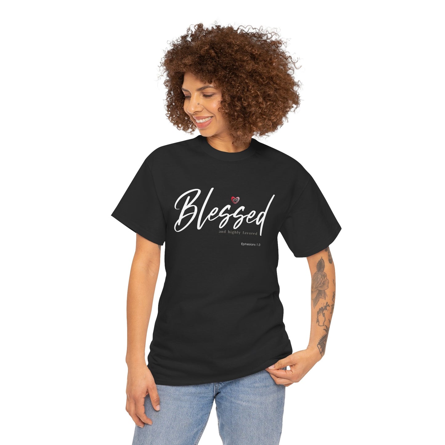 "Blessed" Women's Inspirational Graphic T‑Shirt