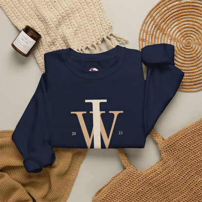 Inspire Wear IW Monogram Logo Crewneck Sweatshirt