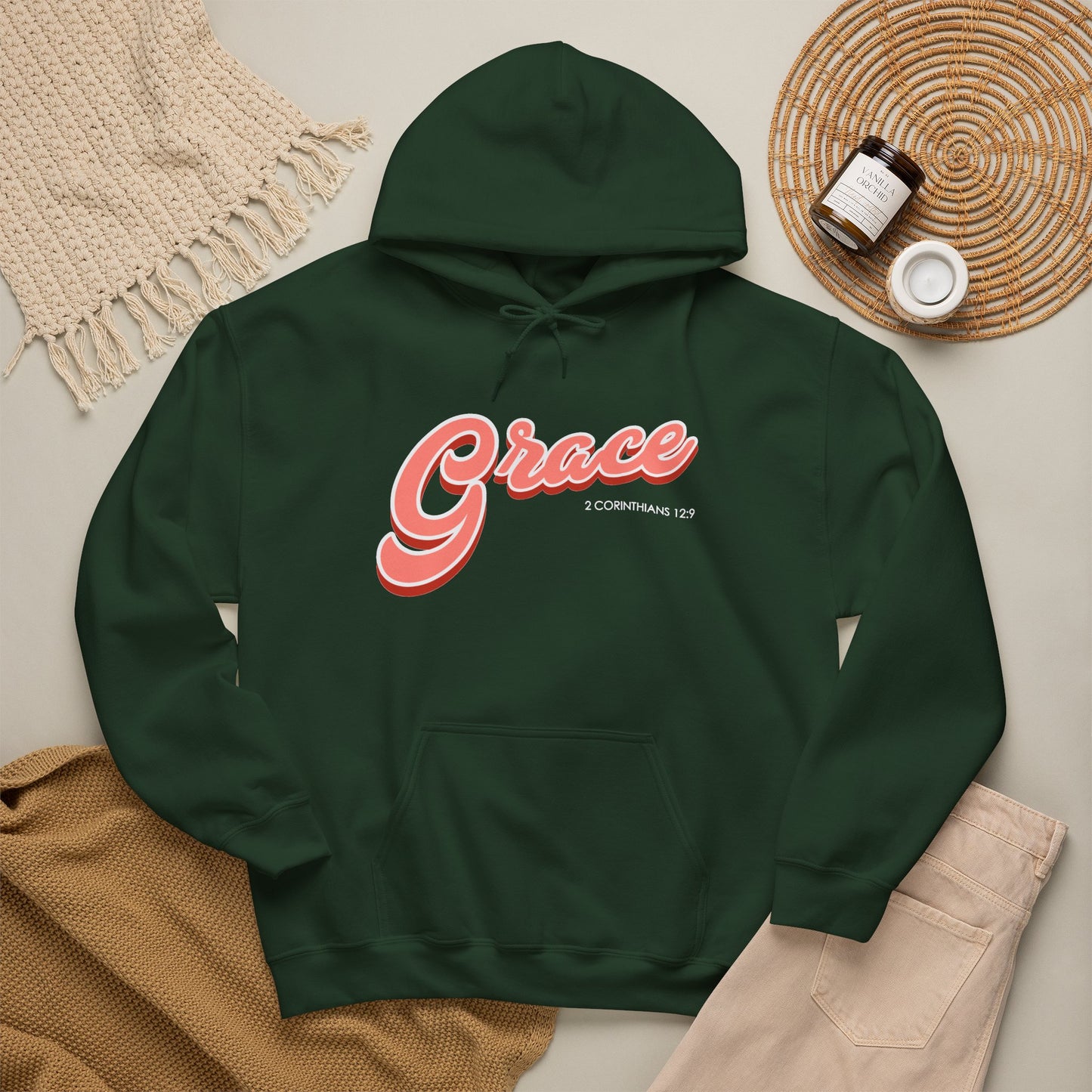 "Grace" Inspirational Pullover Hoodie