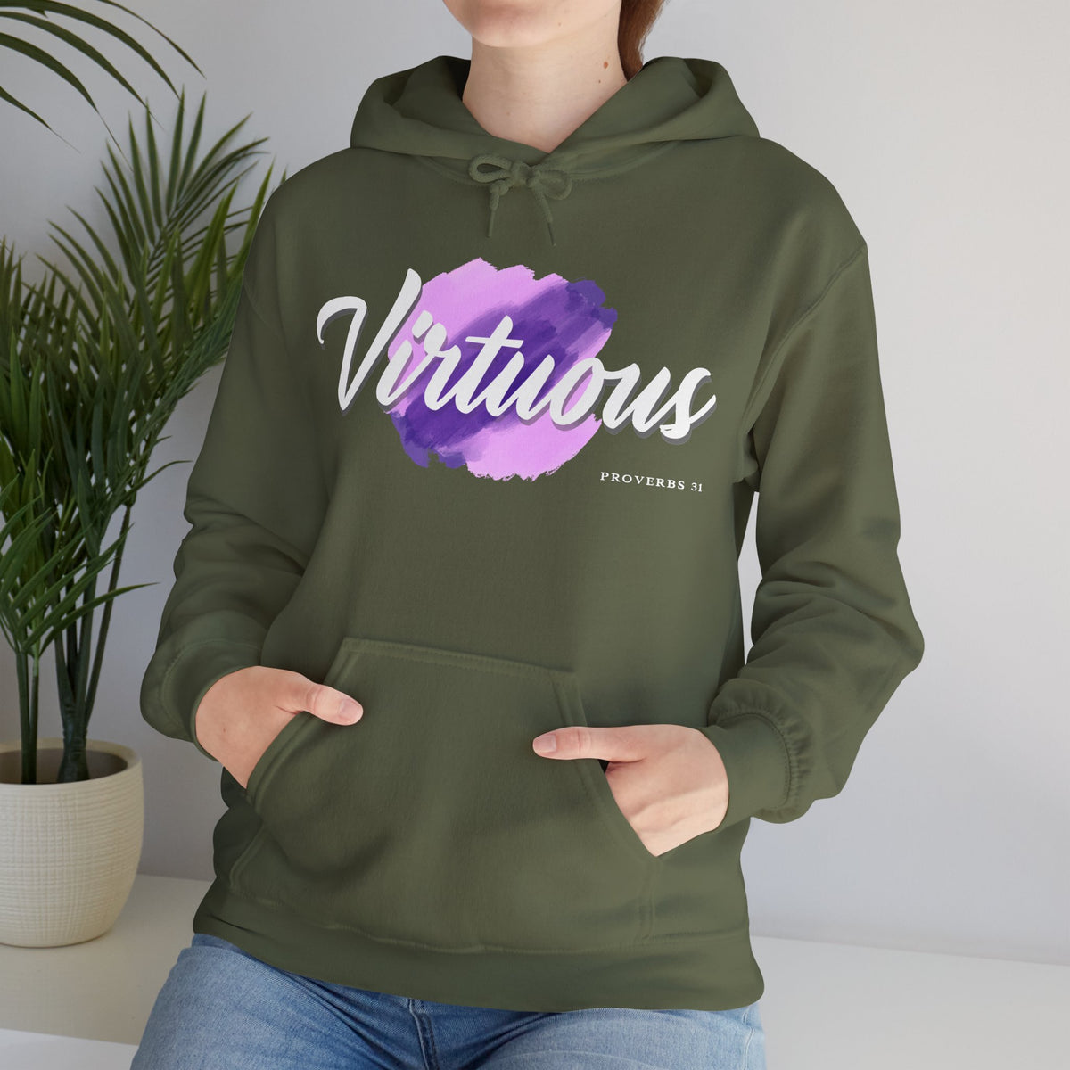 "Virtuous" Affirmation Pullover Hoodie