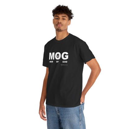"MOG" Men of God Faith Based Graphic T-Shirt - Unisex Heavy Cotton Tee