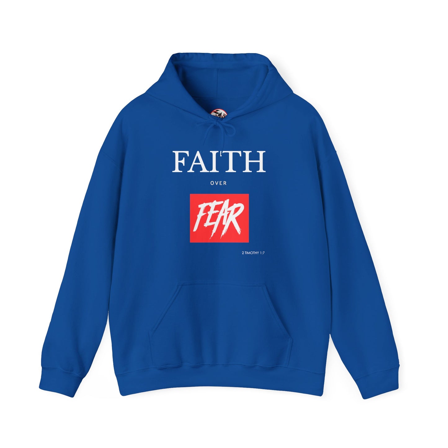 "Faith Over Fear" Inspirational Pullover Hoodie