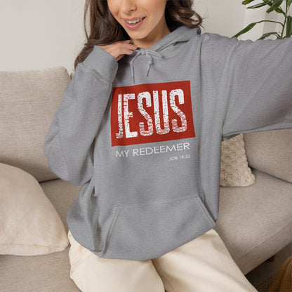 "Jesus My Redeemer" Inspirational Pullover Hoodie