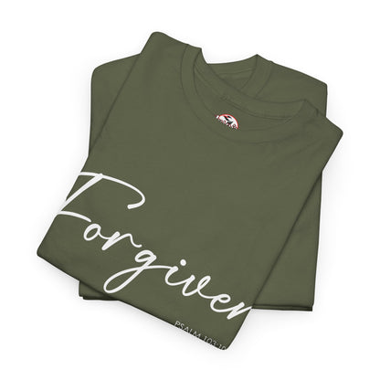 "Forgiven" Womens Christian Faith T-Shirt
