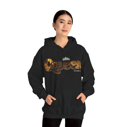"I am Queen" Womens Affirmation Heavy Blend™ Hooded Sweatshirt