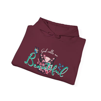 God Calls Me Beautiful Unisex Heavy Blend™ Hooded Sweatshirt