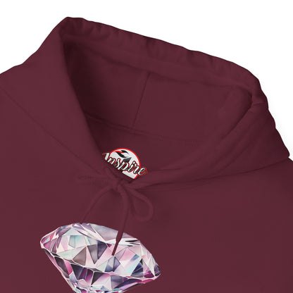 "No pressure, no Diamond" Inspirational Graphic Pullover Hoodie