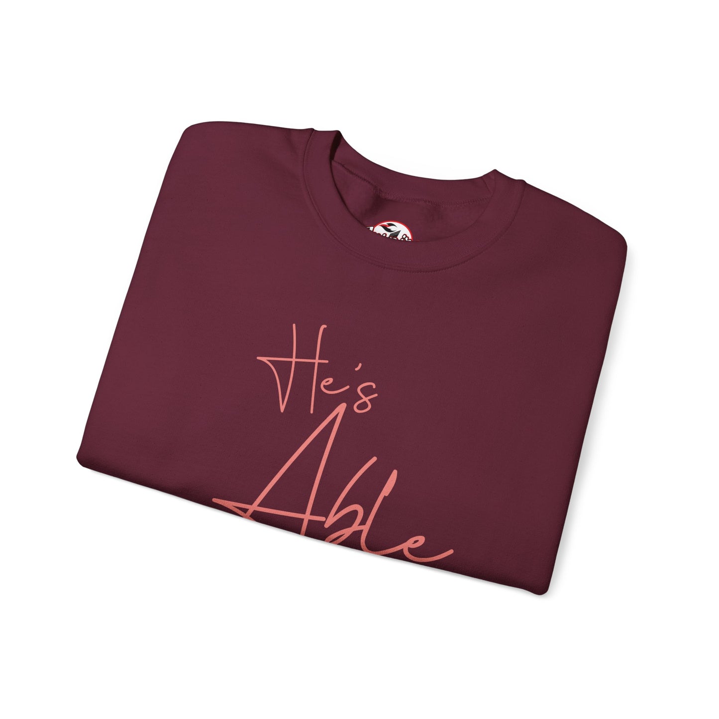 "He's Able" Women's Inspirational Crewneck Sweatshirt