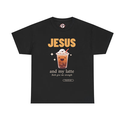 “Jesus and My Latte” Faith & Coffee Unisex Graphic Tee