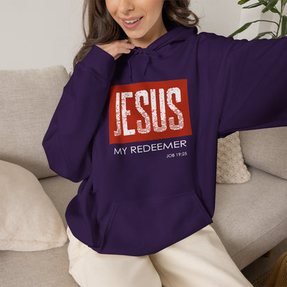 "Jesus My Redeemer" Inspirational Pullover Hoodie
