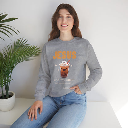 "Jesus and My Latte" Crewneck Sweatshirt