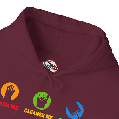 "Wash, Cleanse, Restore" Inspirational Faith-Based Hoodie