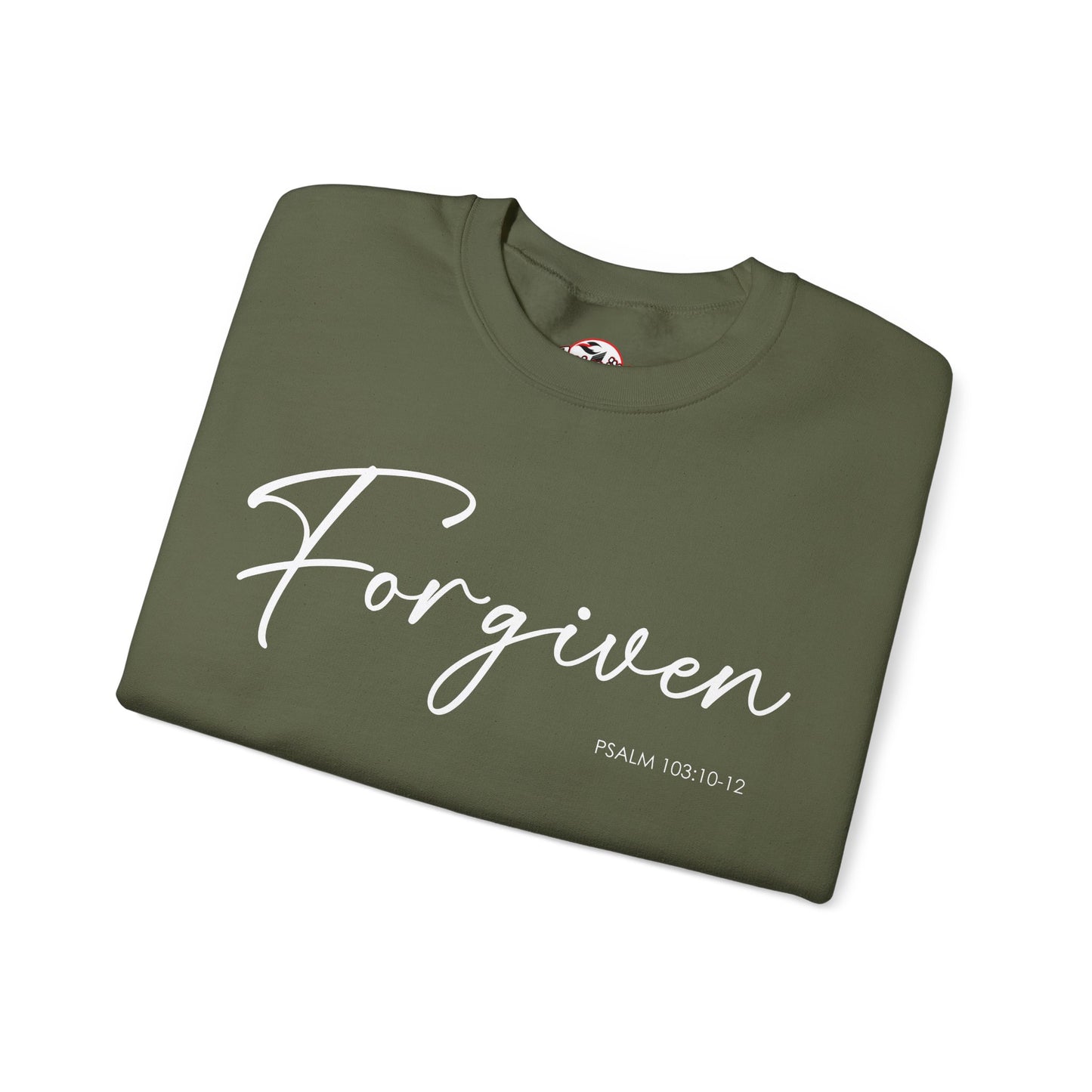 "Forgiven" Inspirational Pullover Crewneck Sweatshirt