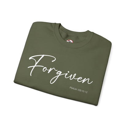 "Forgiven" Inspirational Pullover Crewneck Sweatshirt