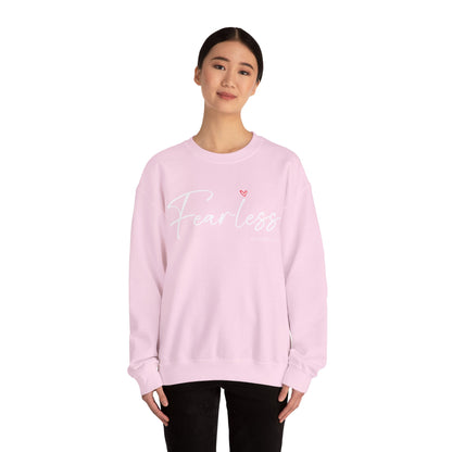 "Fearless" Inspirational Crewneck Sweatshirt — (Proverbs 31)