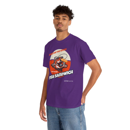"Come for the Word" Fish Sandwich Graphic T-Shirt