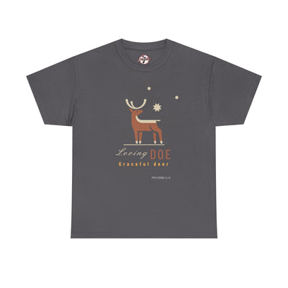 "Loving Doe Graceful Deer" Women's Inspirational Graphic T-Shirt
