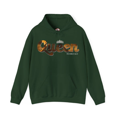 "I am Queen" Womens Affirmation Heavy Blend™ Hooded Sweatshirt