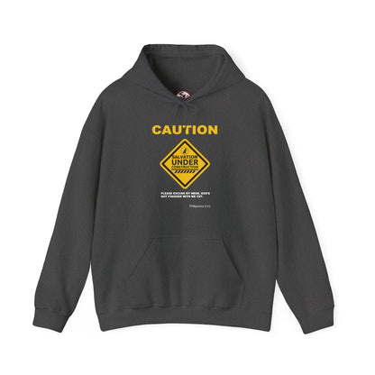 "Caution Salvation Under Construction" Graphic Pullover Hoodie