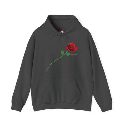 "Fearfully and Wonderfully Made" Rose Graphic Pullover Hoodie