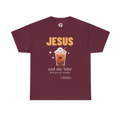 “Jesus and My Latte” Faith & Coffee Unisex Graphic Tee