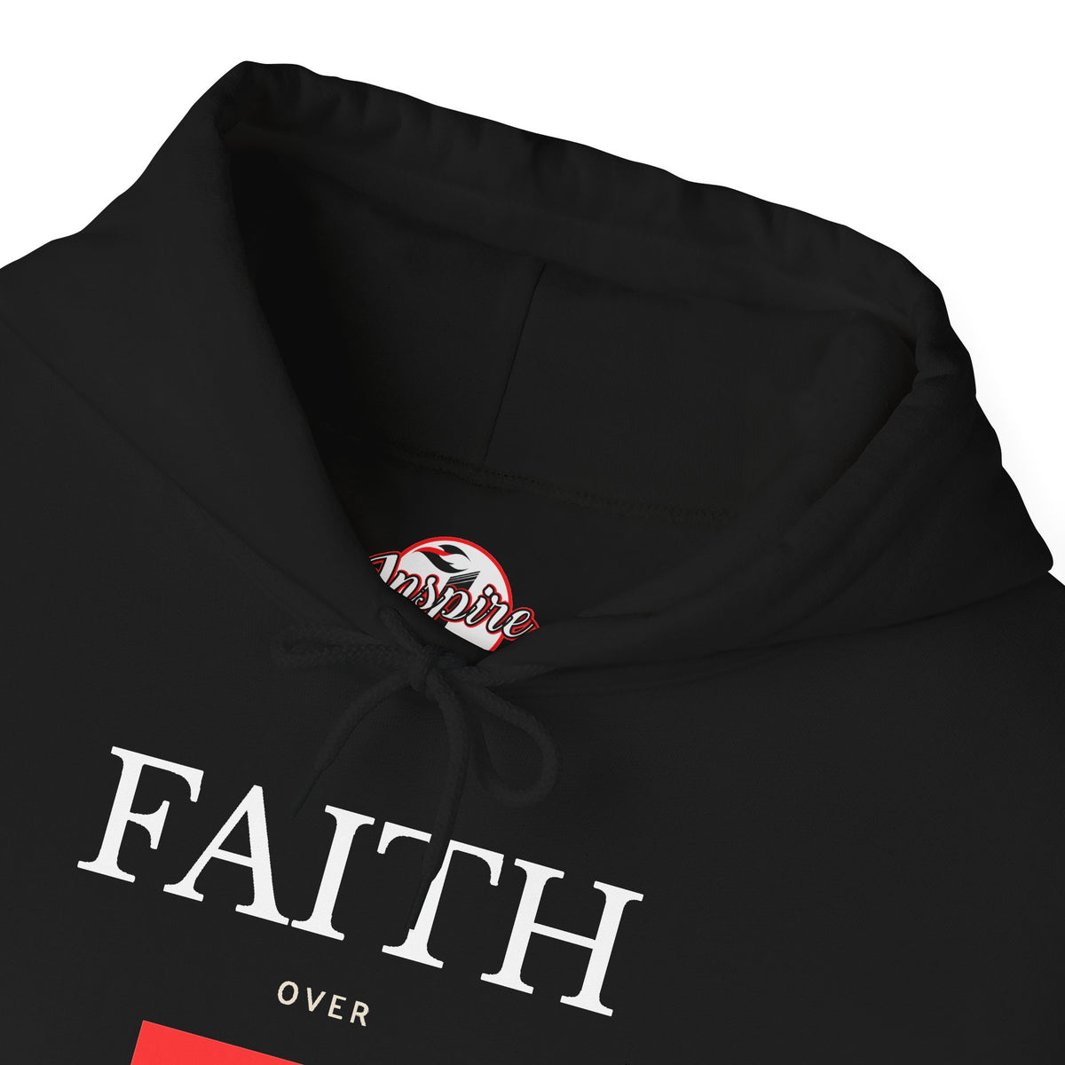 "Faith Over Fear" Inspirational Pullover Hoodie