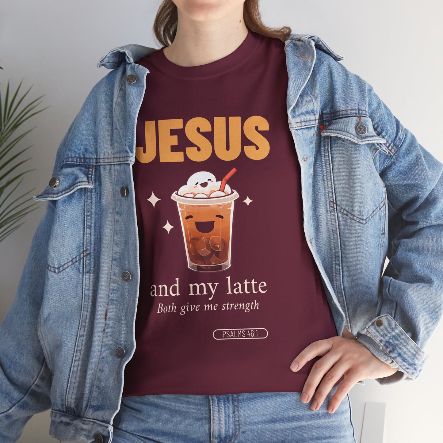 “Jesus and My Latte” Faith & Coffee Unisex Graphic Tee