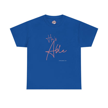 "He's Able" Women's Inspirational T-Shirt
