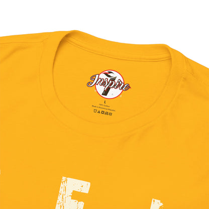 "Be Inspired" Motivational Vertical Graphic T-Shirt