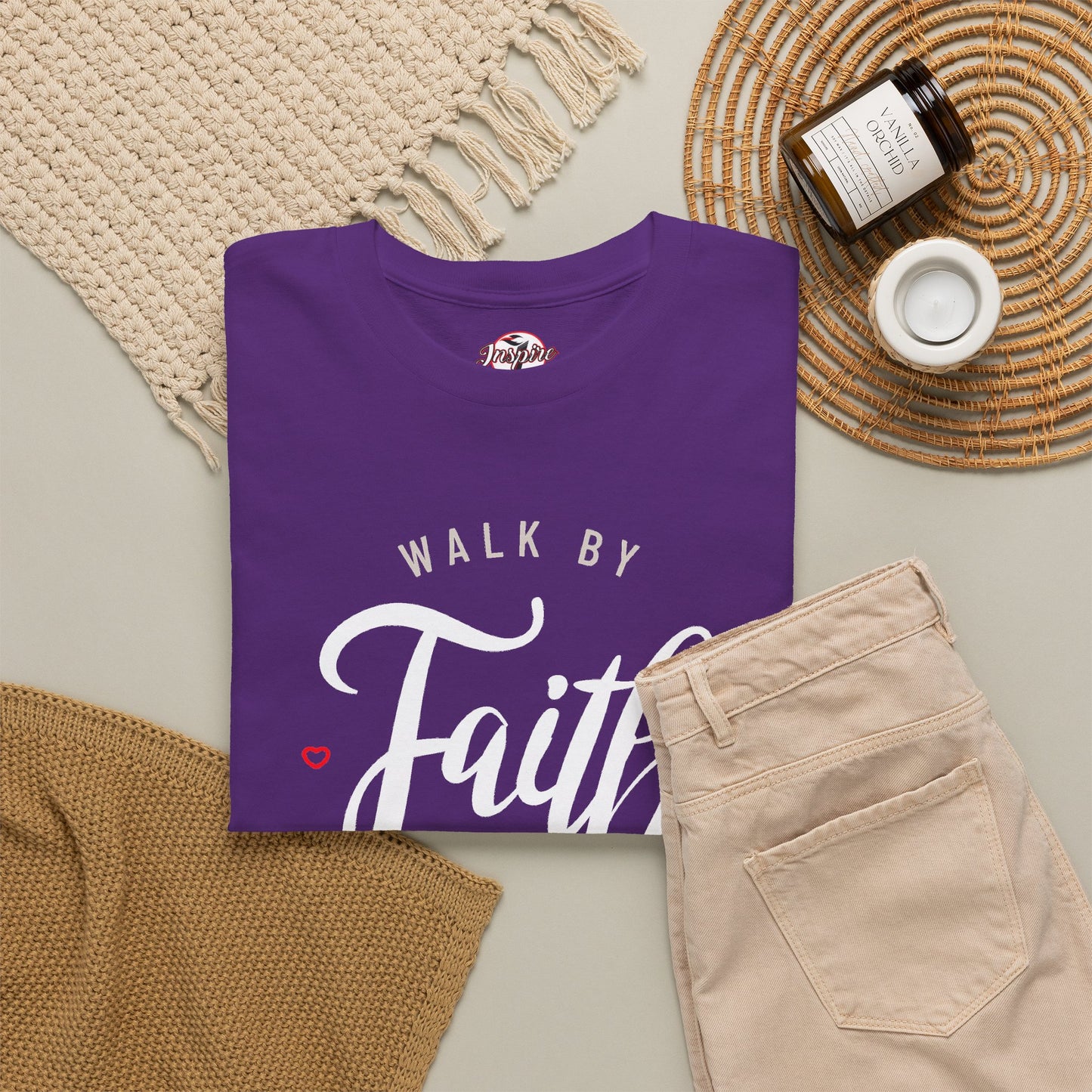 "Walk By Faith, Not By Sight" Motivational T-Shirt